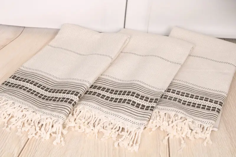 Christmas Favors, Housewarming Gift, Beach Towel Bulk, Home Decor Gifts, Scarf Towel, Bachelor Party Favors, 68x40 Linen Striped Towel, Travel towel - 6