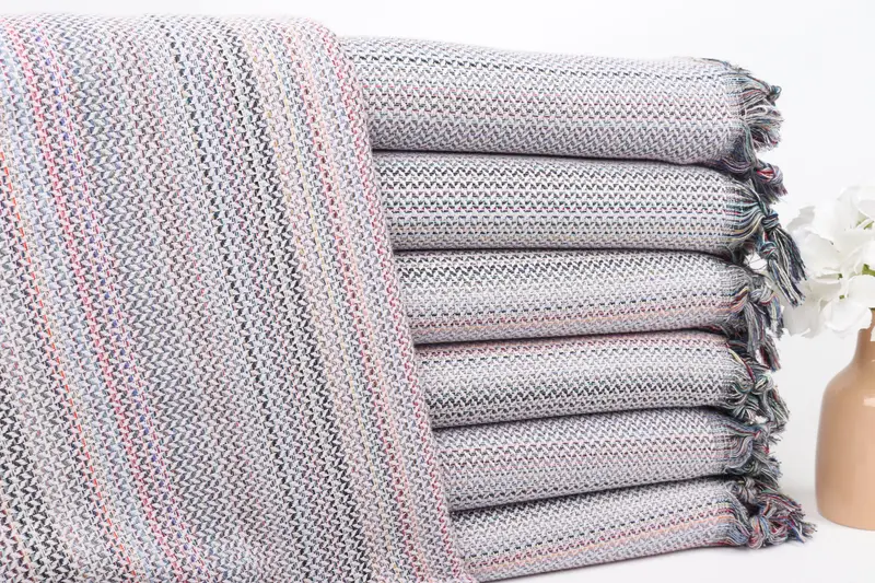 Bridesmaid Gifts, Vegas Bachelorette Party Favors, Home Decor Towel, Towel With Name, 70x36 Cotton Herringbone Towel, Wedding Favors, Beach towel - 1