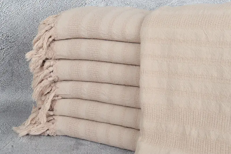 House Warming Gift, Spa Towel, Monogram Turkish Bath Towel, Gifts For Him, 68x36 Cotton Stonewashed Striped Towel, Travel towel, Wedding Gifts Towel - 1