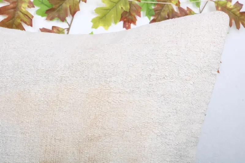 Ethnical Kilim Rug Pillow, Pillow for Couch, 24x24 White Pillow, Cushion Cover, Yoga Pillow Sham, Boho Pillow Sham Cover, Cotton Pillow Sham - 5