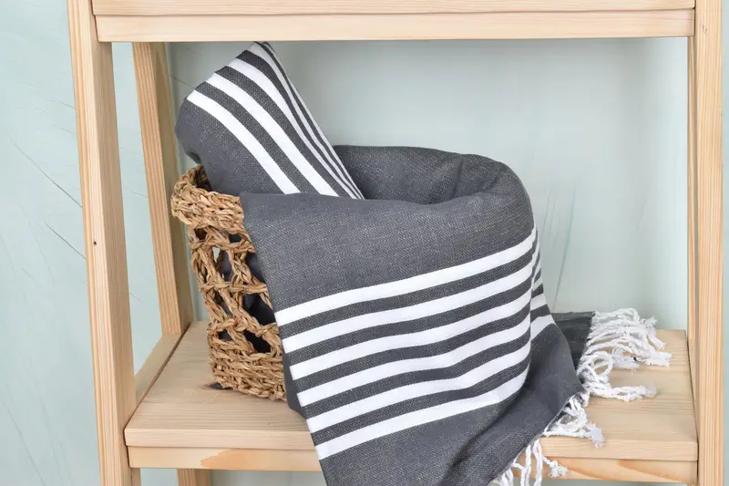 Bridesmaid Gift, Custom Towel, Spa Towel, Xmas Gifts, 70x40 Cotton Striped Towel, Travel towel, Luxury Turkish beach towel for summer vacation - 4