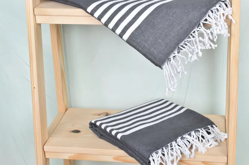 Bridesmaid Gift, Custom Towel, Spa Towel, Xmas Gifts, 70x40 Cotton Striped Towel, Travel towel, Luxury Turkish beach towel for summer vacation - 5