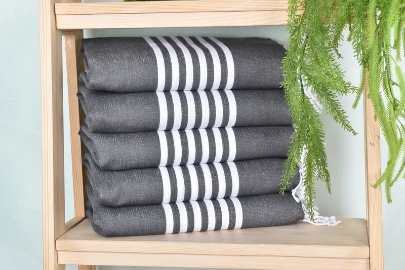 Bridesmaid Gift, Custom Towel, Spa Towel, Xmas Gifts, 70x40 Cotton Striped Towel, Travel towel, Luxury Turkish beach towel for summer vacation - 1