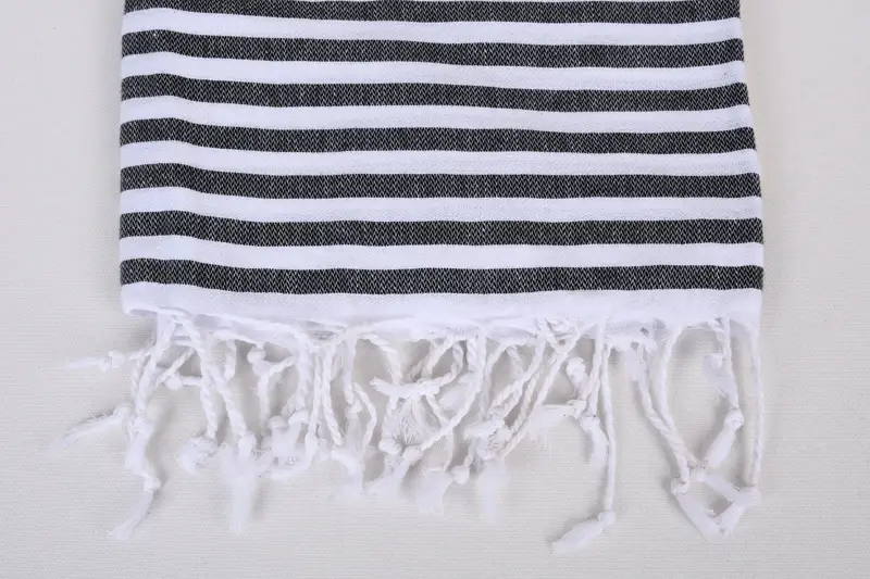 Bridesmaid Gift, Custom Gift, Handmade Turkish hammam towel, Wedding Gift, Bachelorette Party Items, 68x36 Cotton Striped Towel, Xmas Gifts - 3