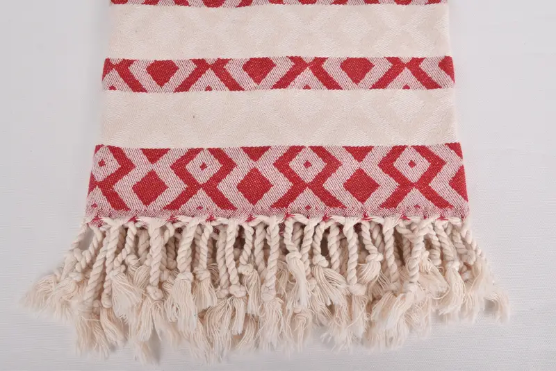 70x40 Cotton Diamond Towel, Personalized Towel, Luxury towel, Guest Towel, Fringed Turkish peshtemal beach towel USA, Beach towel, Personalize Gift - 3