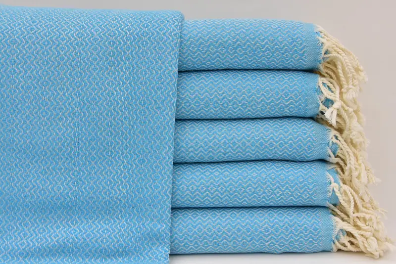 Maid Of Honor Gift, Turkish Towel Beach, Wedding Favors, Turkish towel, 70x40 Cotton Diamond Towel, First Wedding Anniversary Gift, Hammam Towel USA - 3