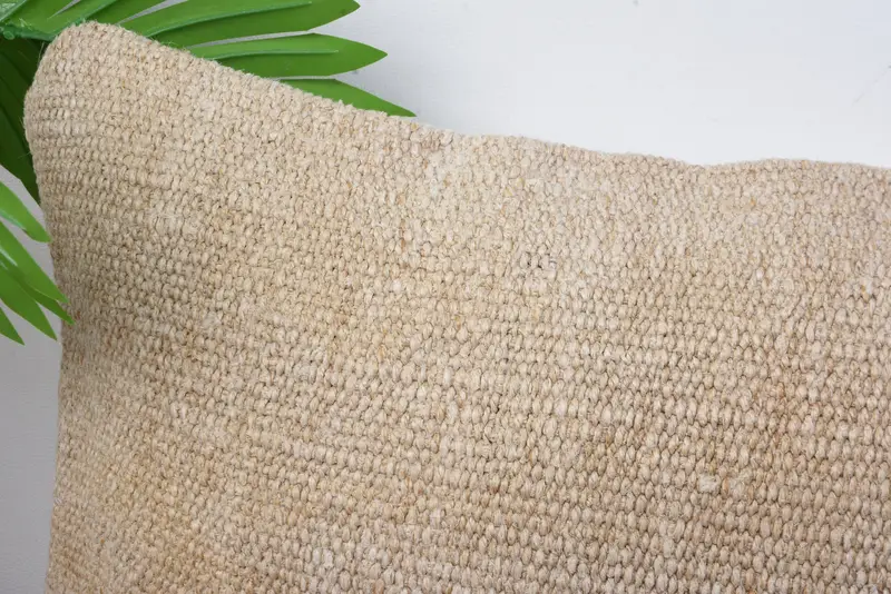 12x20 Beige Pillow, Antique Pillows, Decorative Throw Pillow Cover, Cushion Cover, Kilim Cushion Sham, Kilim Pillow Cover, Vintage Pillow Sham - 2