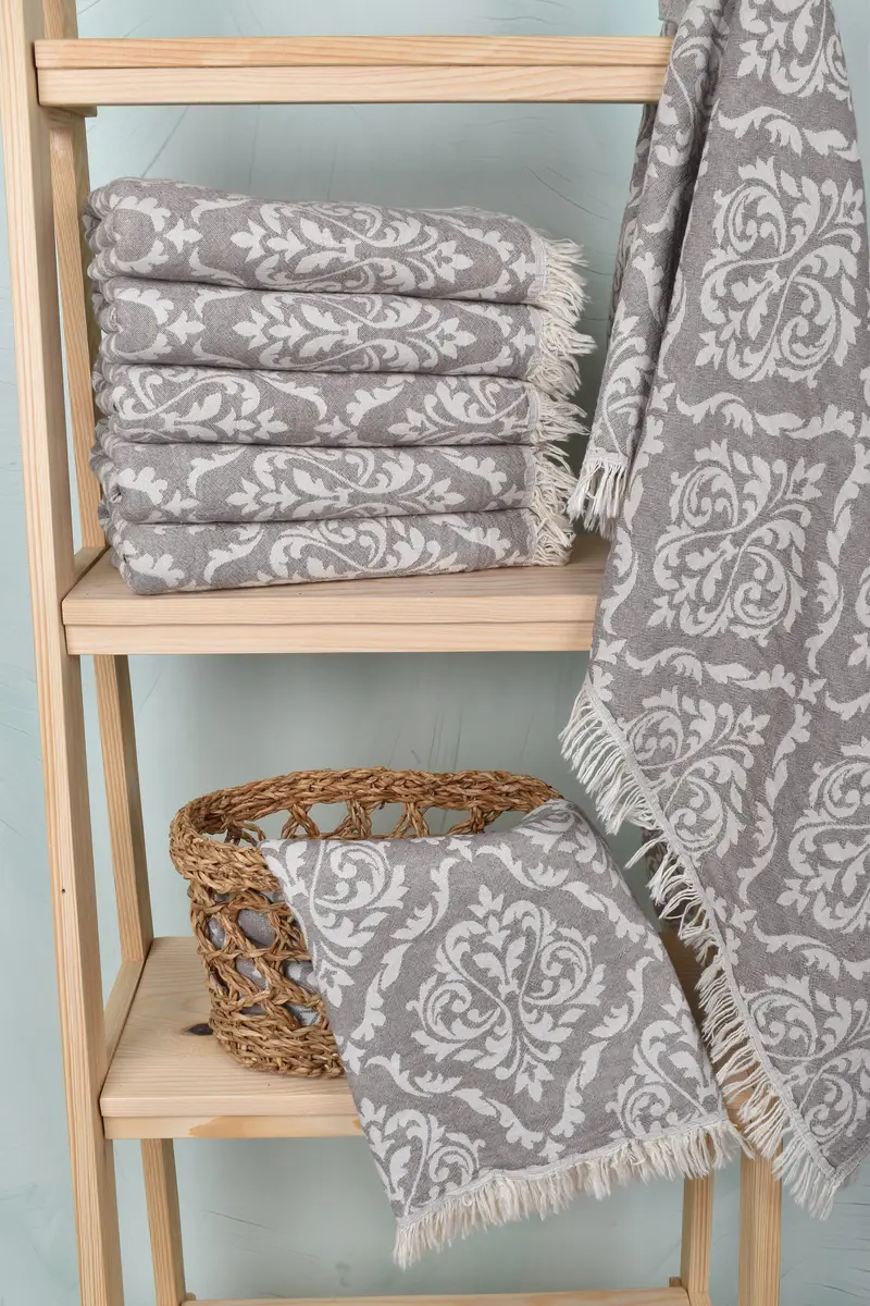 68x36 Cotton Baroque Towel, Sand-free towel, Home Decor Towel, Hammam towel, Unique Wedding Gift, Spa Towel, Bachelorette Party Gifts Bridesmaids - 4