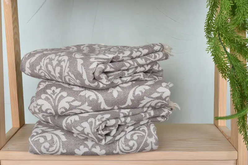 68x36 Cotton Baroque Towel, Sand-free towel, Home Decor Towel, Hammam towel, Unique Wedding Gift, Spa Towel, Bachelorette Party Gifts Bridesmaids - 8