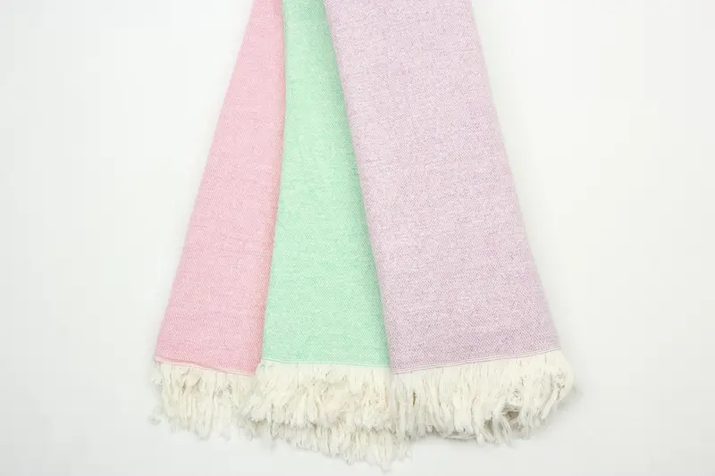 Turkish Beach Towel Organic Cotton White, 70x40 Inches