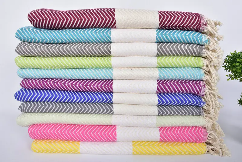 70x40 Cotton Zig zag Towel, Arizona Bachelorette Party Favors, Grandma Gift, Organic Turkish towel, Bridesmaid Gift Towel, Summer Towel, Custom Gift - 2