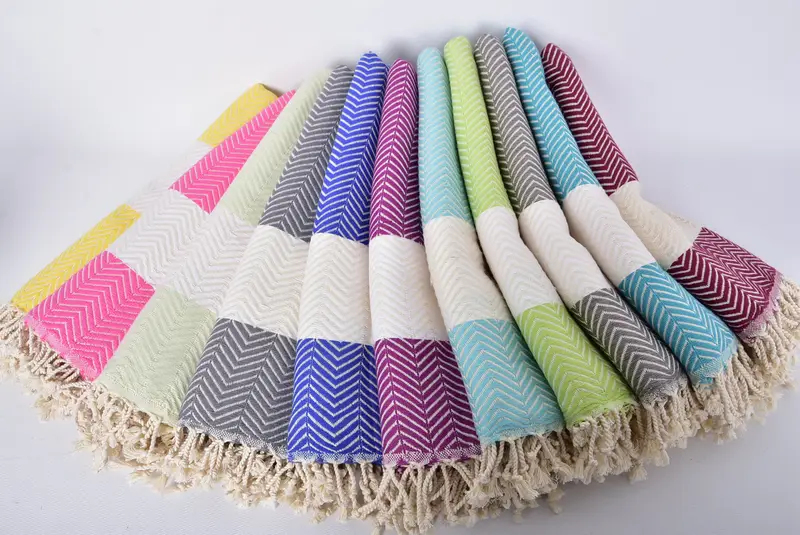 70x40 Cotton Zig zag Towel, Arizona Bachelorette Party Favors, Grandma Gift, Organic Turkish towel, Bridesmaid Gift Towel, Summer Towel, Custom Gift - 4
