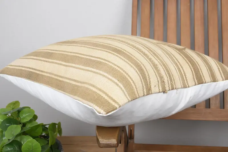 20x20 Beige Pillow, Cushion Cover, Bed Cushion Cover, Gift Pillow, Kilim Cushion Sham, Morroccon Kilim Cushion Cushion Case, Boho Pillow - 6