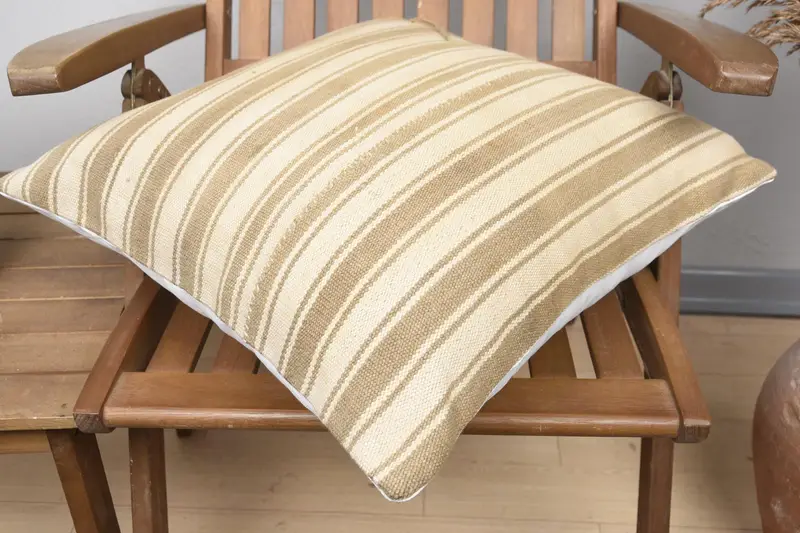 20x20 Beige Pillow, Cushion Cover, Bed Cushion Cover, Gift Pillow, Kilim Cushion Sham, Morroccon Kilim Cushion Cushion Case, Boho Pillow - 4