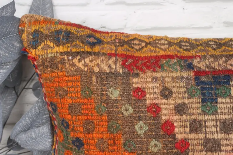 Boho Pillow Sham Cover, 20x28 Red Cushion Case, Natural Pillow Sham, Turkish Kilim Pillow, Decorative Cushion, Gift Pillow, Cushion - 2