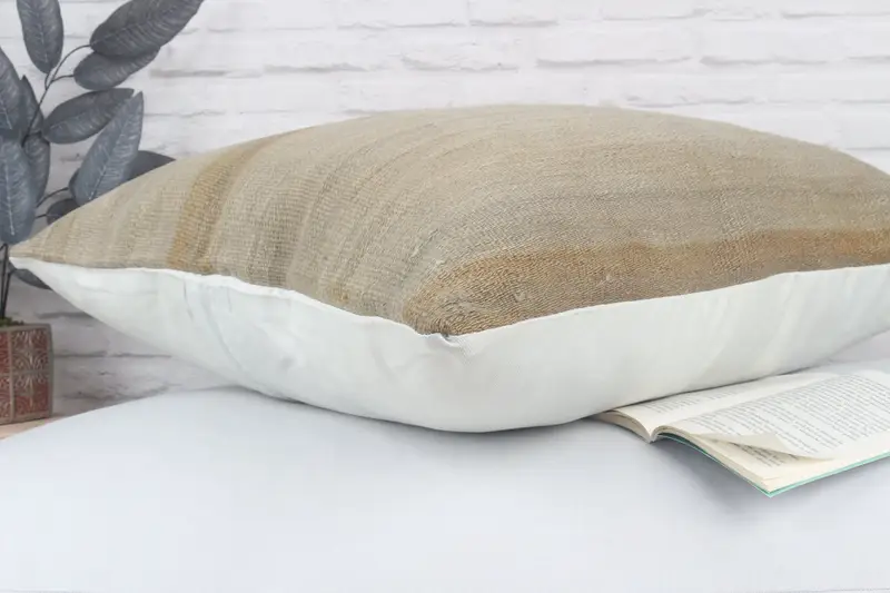 Pattern Throw Cushion Case, 28x28 Beige Cushion Cover, Gift Pillow, Pillow for Sofa, Lounge Throw Pillow Sham, Turkish Kilim Pillow, Pillow Cover - 7
