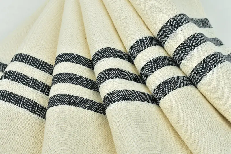 Bachelorette Gifts, Valentines Day Gift For Him, 70x40 Cotton Striped Towel, Organic Turkish towel, Beach Wedding Favor, Monogram Beach Towel - 5