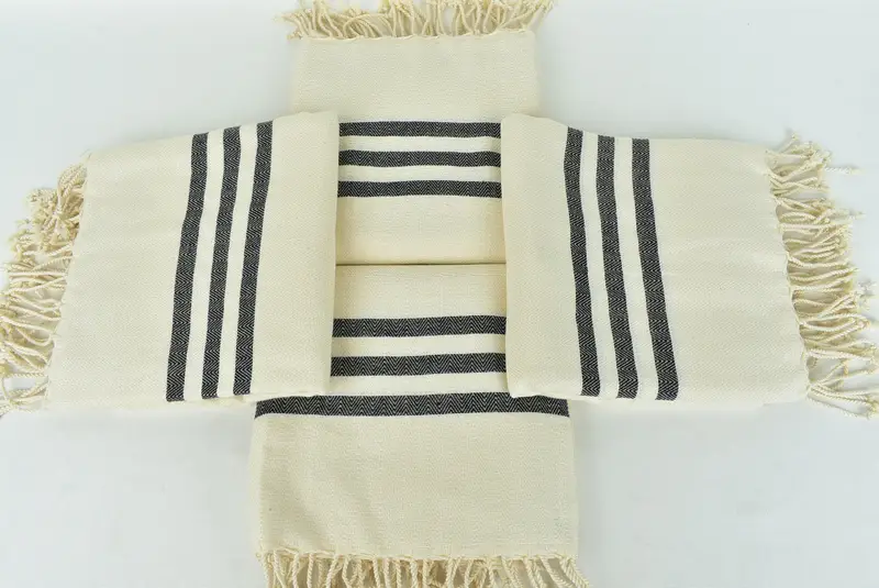 Bachelorette Gifts, Valentines Day Gift For Him, 70x40 Cotton Striped Towel, Organic Turkish towel, Beach Wedding Favor, Monogram Beach Towel - 6