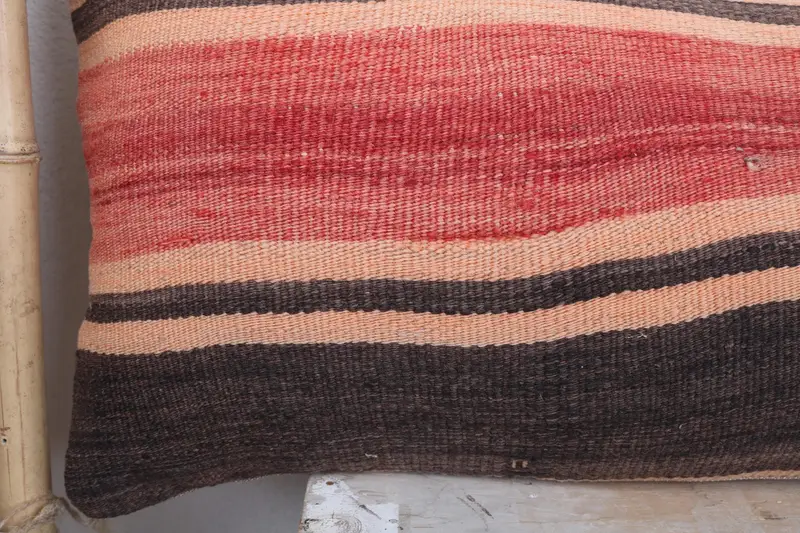 Boho Pillow Sham Cover, Pet Pillow Case, Interior Designer Pillow, Pillow Case, 12x43 Red Cushion, Antique Pillows, Pattern Throw Pillow Cover - 3