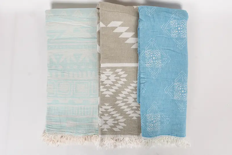 Oversized Beach Towel, Bedspread, Throw Blanket Couch, Bachelorette Party Favors, 80x60 Cotton Set of 5 Towel, Turkish Blanket Queen, Wedding Gift - 8