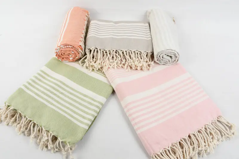 Home Decor Towel, 68x38 Cotton Striped Towel, Wedding Gift, Gym Towel, Housewarming Gift, Custom Wedding Gift, Mexico Bachelorette Party Gifts - 4