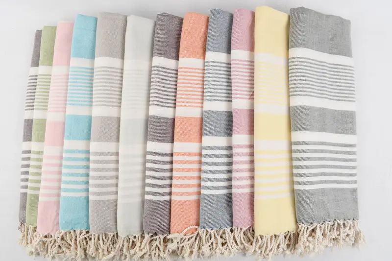 Home Decor Towel, 68x38 Cotton Striped Towel, Wedding Gift, Gym Towel, Housewarming Gift, Custom Wedding Gift, Mexico Bachelorette Party Gifts - 2