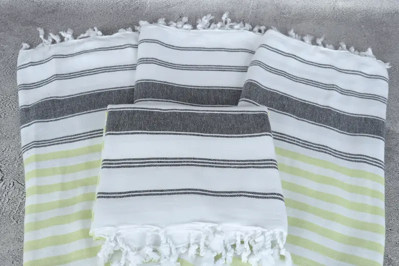 Christmas Favors, Valentines Day Gift For Her, Handmade Gift, Gift For Her, Travel towel, Customized Turkish Towel, 70x40 Cotton Striped Towel - 4