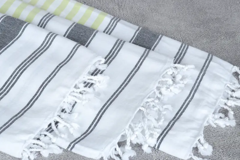 Christmas Favors, Valentines Day Gift For Her, Handmade Gift, Gift For Her, Travel towel, Customized Turkish Towel, 70x40 Cotton Striped Towel - 5