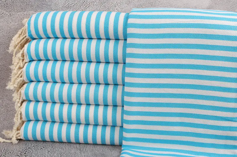 House Warming Gift, 70x40 Cotton Striped Towel, Sand-free towel, Personalized Turkish Towel, Gift For Her, Bridesmaid Towel, Personalized Towel Gift - 1