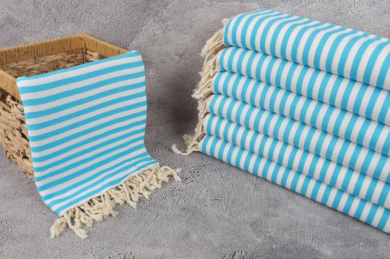 House Warming Gift, 70x40 Cotton Striped Towel, Sand-free towel, Personalized Turkish Towel, Gift For Her, Bridesmaid Towel, Personalized Towel Gift - 3