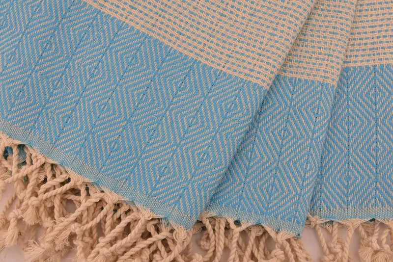 Personalized Hand Towel, 36x18 Cotton Diamond Towel, Custom Gift, Beach Theme Wedding Gift, Turkish Towel Hand Towel, Xmas Gifts, Kitchen Towel - 5