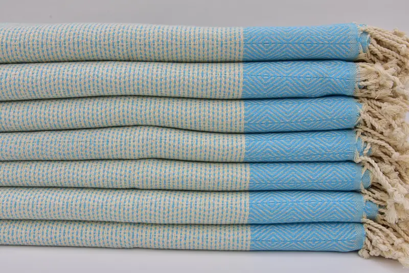 Personalized Hand Towel, 36x18 Cotton Diamond Towel, Custom Gift, Beach Theme Wedding Gift, Turkish Towel Hand Towel, Xmas Gifts, Kitchen Towel - 1