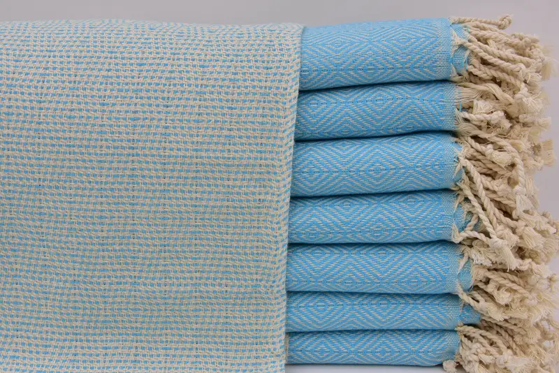 Personalized Hand Towel, 36x18 Cotton Diamond Towel, Custom Gift, Beach Theme Wedding Gift, Turkish Towel Hand Towel, Xmas Gifts, Kitchen Towel - 3