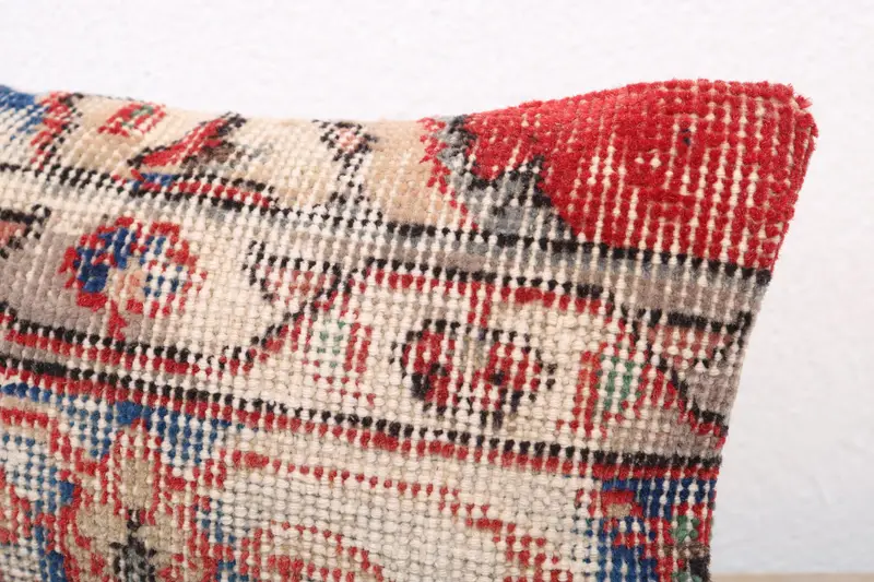 Home Decor Pillow, Pillow Cover, 8x16 Blue Pillow Sham, Armchair Pillow Sham, Boho Pillow, Throw Kilim Pillow, Handwoven Pillow Cover Pillow - 5