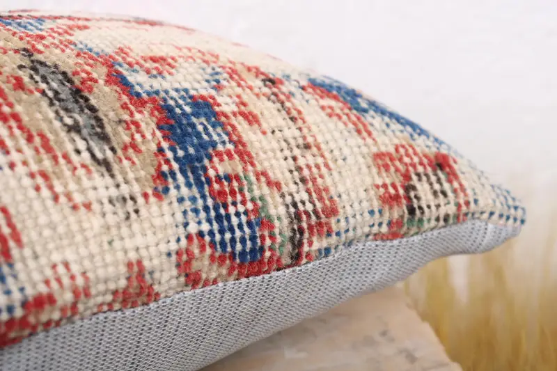 Home Decor Pillow, Pillow Cover, 8x16 Blue Pillow Sham, Armchair Pillow Sham, Boho Pillow, Throw Kilim Pillow, Handwoven Pillow Cover Pillow - 6