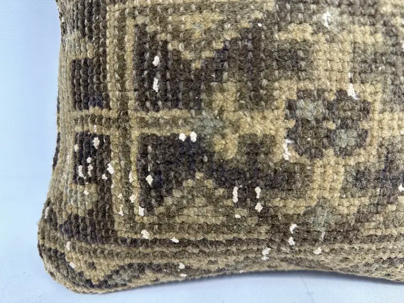 12x12 Inch Southwestern Embroidered Pillow, Handmade Cotton Decorative Pillow - 2