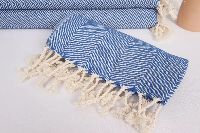 Turkish Tea Towel, Spa Towel, Personalized Hand Towel, 40x20 Cotton Chevron Towel, Monogrammed Hand Towel, Personalized Turkish Towel, Handmade Gift - 4