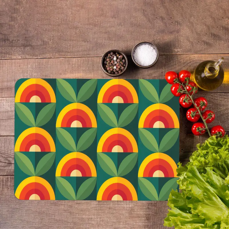 Temperli Cam Kesme Tahtası, Kaymaz Ayaklar, Modern Mutfağın Vazgeçilmezi