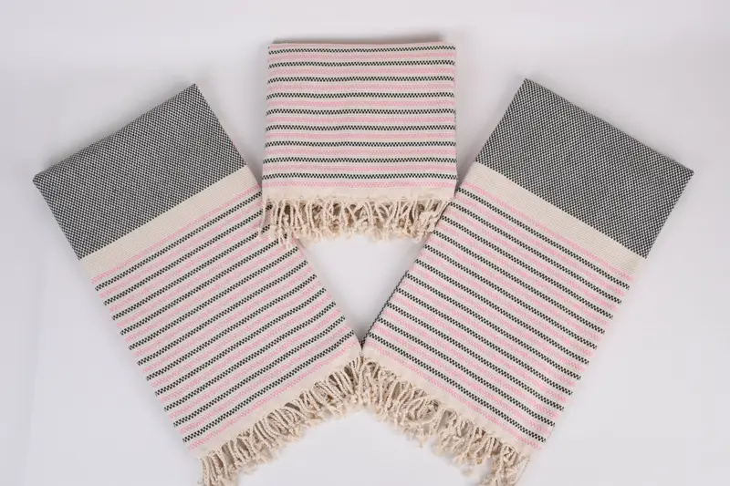 Handmade Turkish Towel, Large Turkish Towel, Bridal Shower Favors, Beach Towel Bulk, Employee Gifts, 70x40 Cotton Geometric Towel, Spa Gift Towel - 6