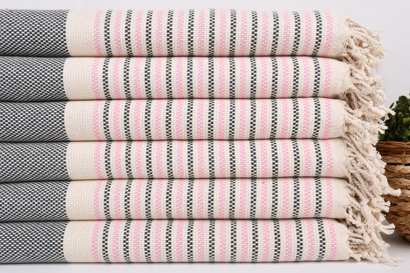 Handmade Turkish Towel, Large Turkish Towel, Bridal Shower Favors, Beach Towel Bulk, Employee Gifts, 70x40 Cotton Geometric Towel, Spa Gift Towel - 2