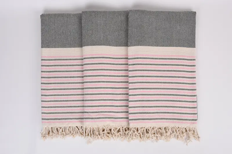 Handmade Turkish Towel, Large Turkish Towel, Bridal Shower Favors, Beach Towel Bulk, Employee Gifts, 70x40 Cotton Geometric Towel, Spa Gift Towel - 7