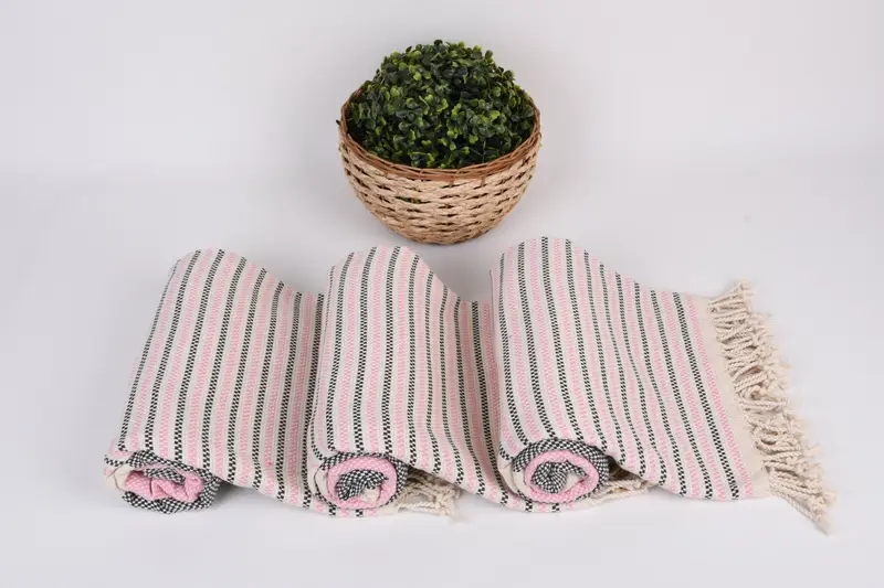 Handmade Turkish Towel, Large Turkish Towel, Bridal Shower Favors, Beach Towel Bulk, Employee Gifts, 70x40 Cotton Geometric Towel, Spa Gift Towel - 8