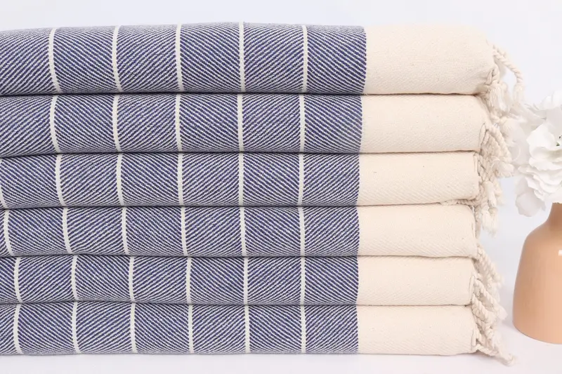 36x16 Cotton Striped Towel, Anniversary Gift For Her, Bridal Shower Gift, Monogram Hand Towel, Personalized Dish Towel, Turkish Towel Hand Towel - 3