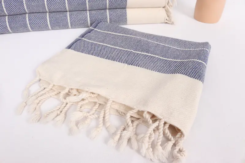 36x16 Cotton Striped Towel, Anniversary Gift For Her, Bridal Shower Gift, Monogram Hand Towel, Personalized Dish Towel, Turkish Towel Hand Towel - 5