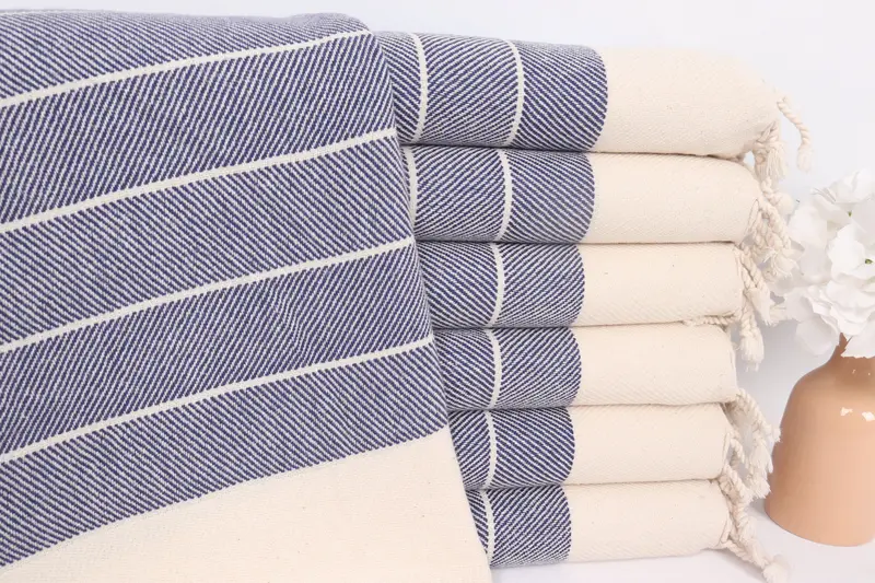 36x16 Cotton Striped Towel, Anniversary Gift For Her, Bridal Shower Gift, Monogram Hand Towel, Personalized Dish Towel, Turkish Towel Hand Towel - 1