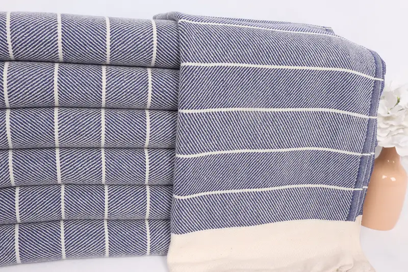 36x16 Cotton Striped Towel, Anniversary Gift For Her, Bridal Shower Gift, Monogram Hand Towel, Personalized Dish Towel, Turkish Towel Hand Towel - 2