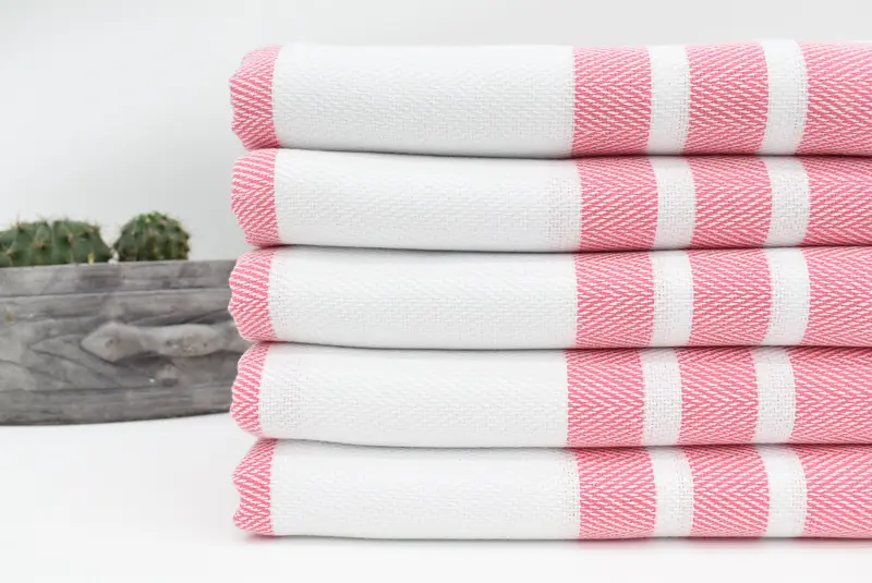 70x40 Cotton Herringbone Towel, Gift For Her, Monogram Towels, Oversized Beach Towel, Bachelor Gifts, Housewarming Gift, Boyfriend Christmas Gift - 2