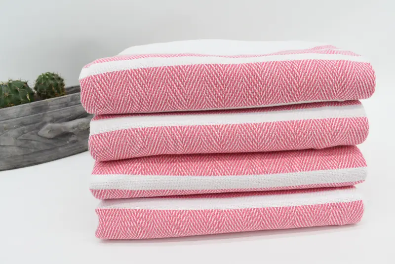 70x40 Cotton Herringbone Towel, Gift For Her, Monogram Towels, Oversized Beach Towel, Bachelor Gifts, Housewarming Gift, Boyfriend Christmas Gift - 7