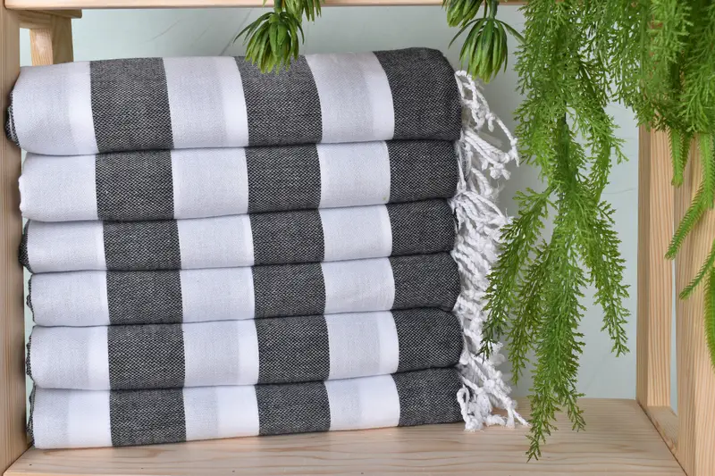Scarf Towel, Bachelor Gifts, Best Beach Towel, Bachelorette Party Gifts Bridesmaids, Anniversary Gift For Her, 70x40 Cotton Striped Towel - 2