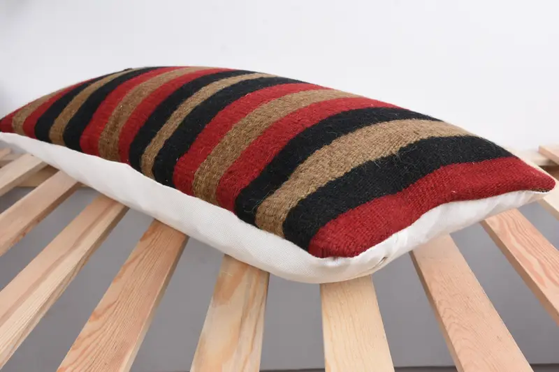 Cushion Cover, Natural Pillow Cover, Pillow for Couch, Boho Pillow, Home Decor Pillow, Vintage Throw Pillow, 12x24 Red Pillow - 6